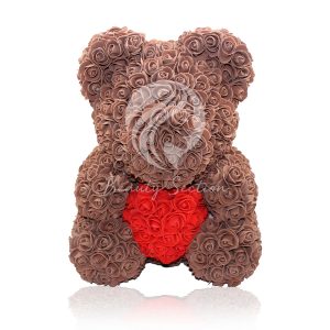 Rote Rosen Bär Rosenbär 40cm Teddybär GRAVUR Romantik Valentinstag Love Geschenk
